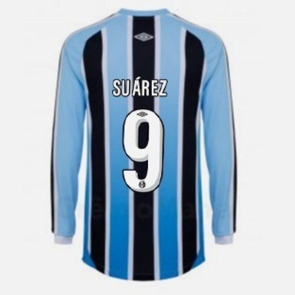 Official Umbro Luis Suárez Gremio Home Long Sleeve Jersey 2022/2023